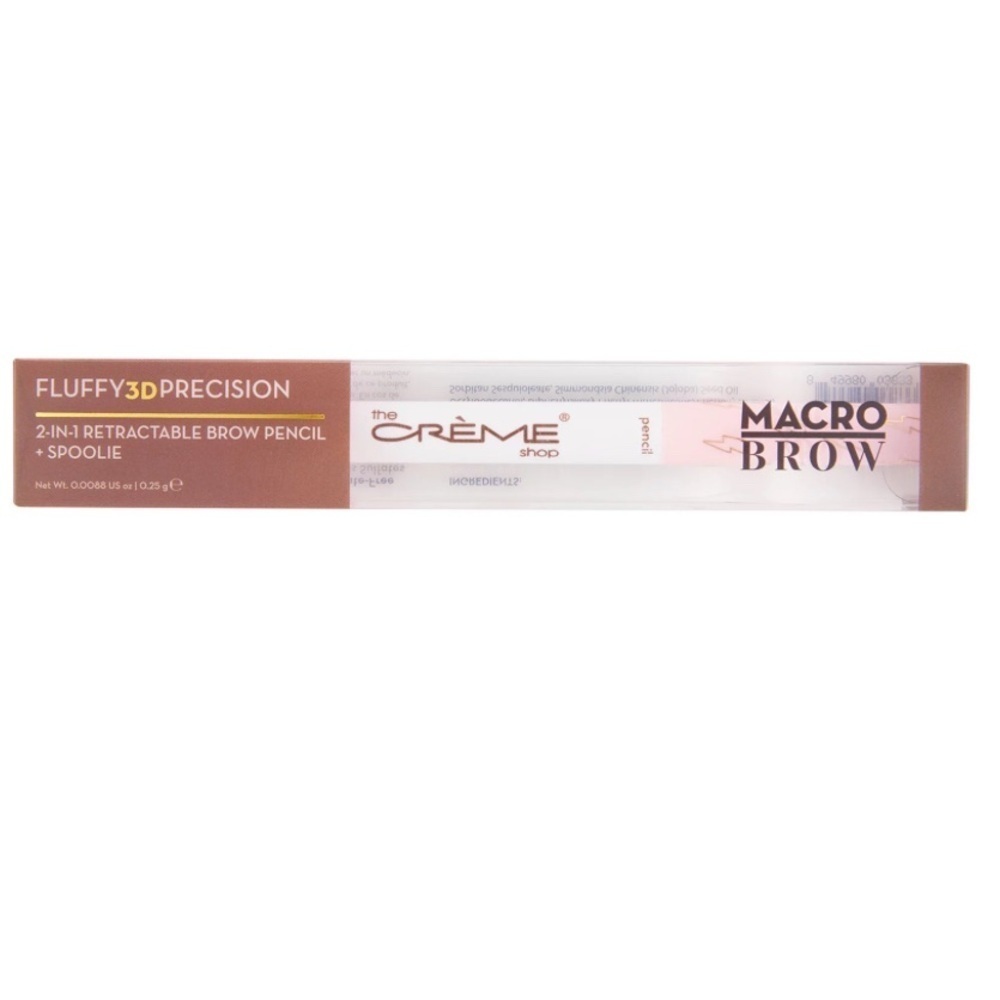3/$15 🌼 The Crème Shop Macro Brow Angled Brow Pencil + Spooley in Soft Brown